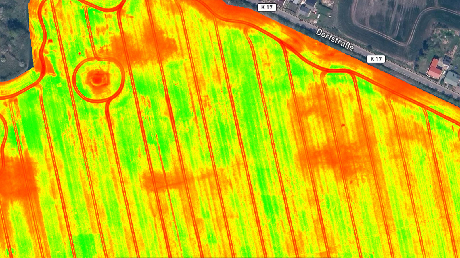 PIX4Dfields vegetation index map